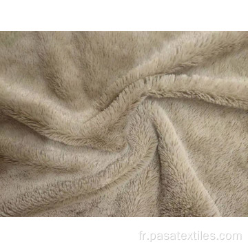 Tissu en peluche PV tricoté en chaîne 100 % polyester